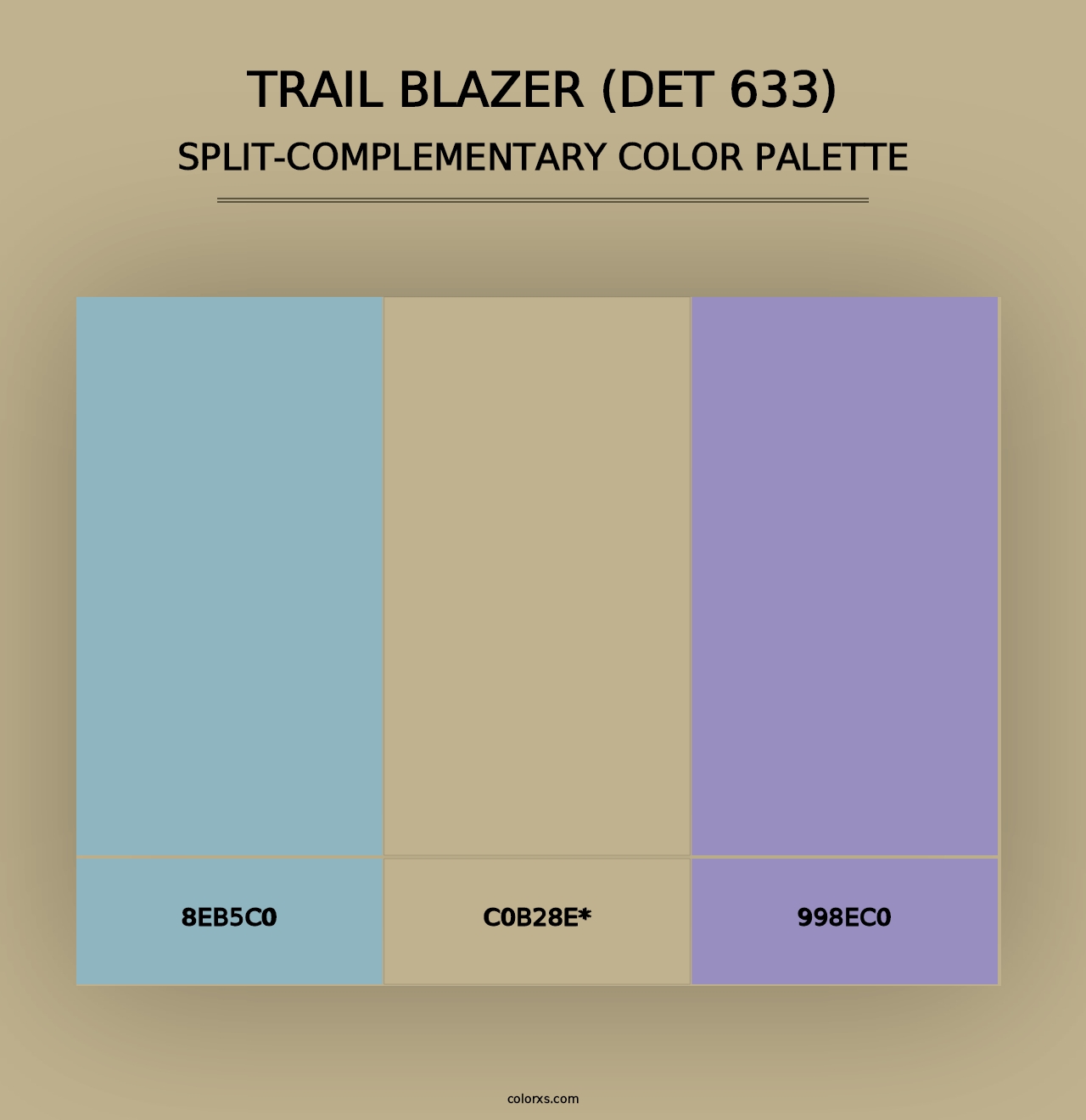 Trail Blazer (DET 633) - Split-Complementary Color Palette