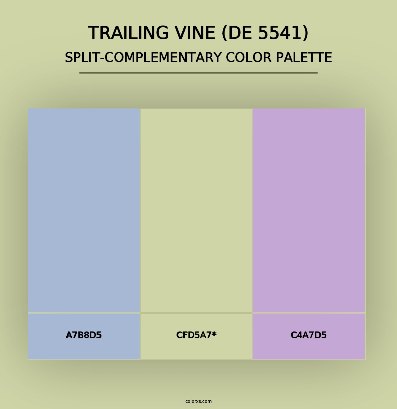 Trailing Vine (DE 5541) - Split-Complementary Color Palette