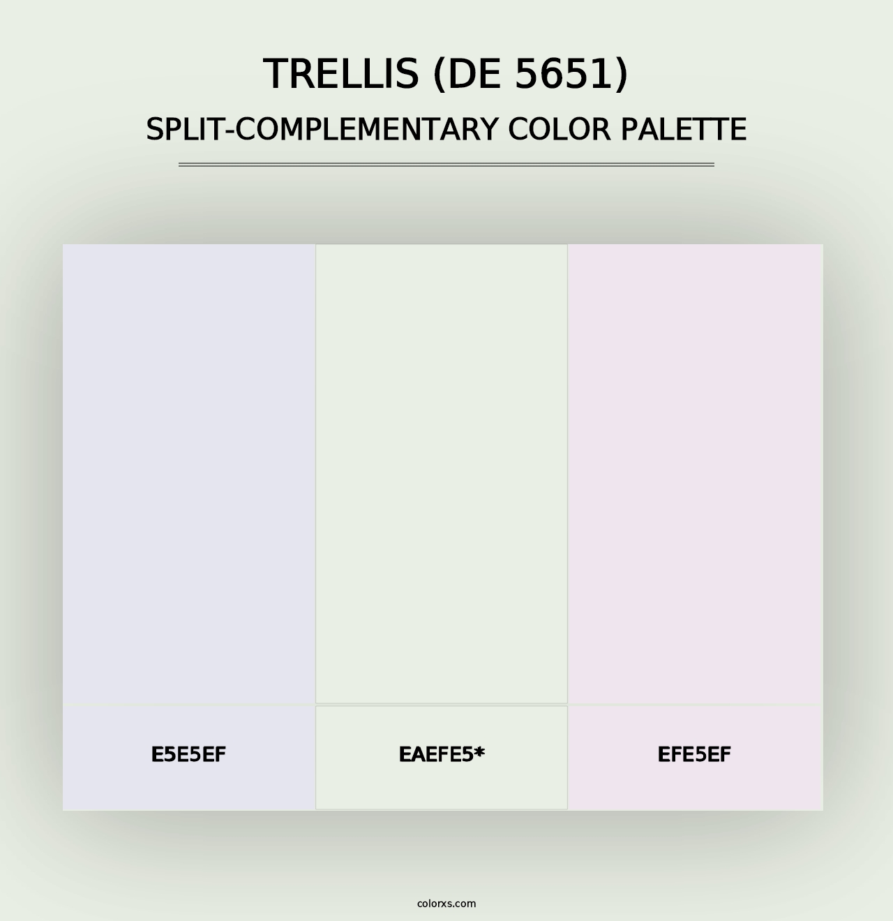 Trellis (DE 5651) - Split-Complementary Color Palette