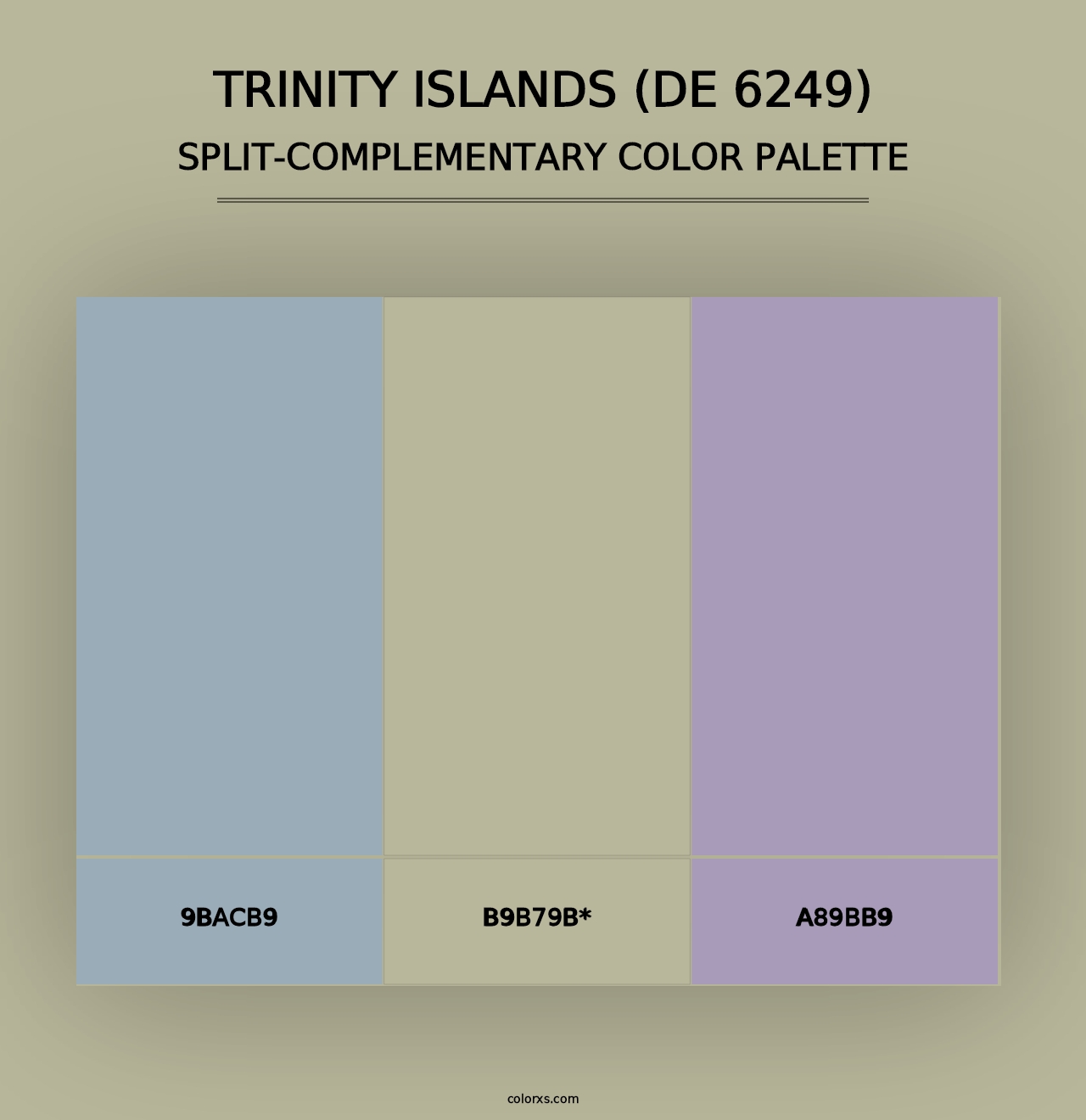 Trinity Islands (DE 6249) - Split-Complementary Color Palette