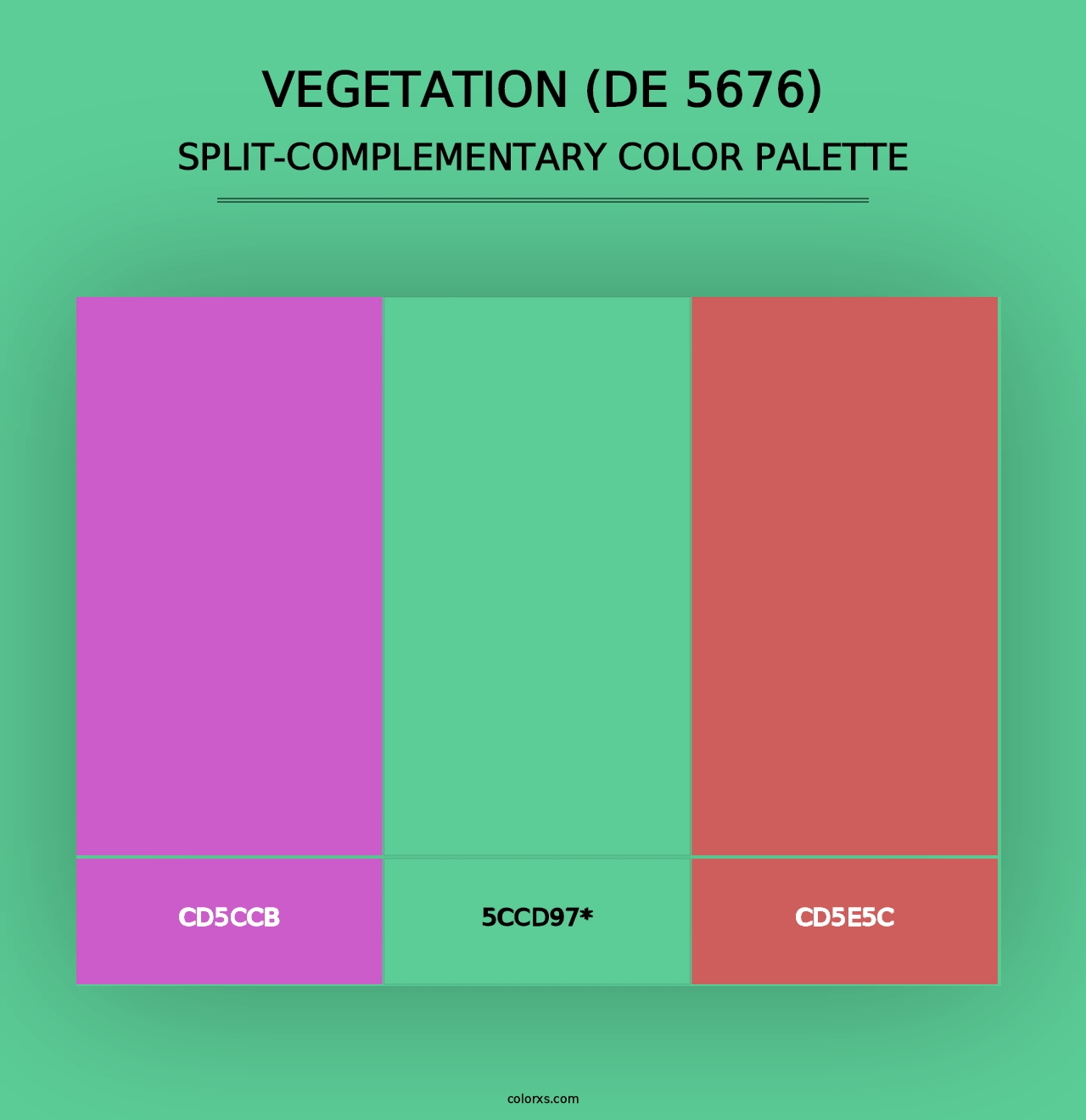 Vegetation (DE 5676) - Split-Complementary Color Palette