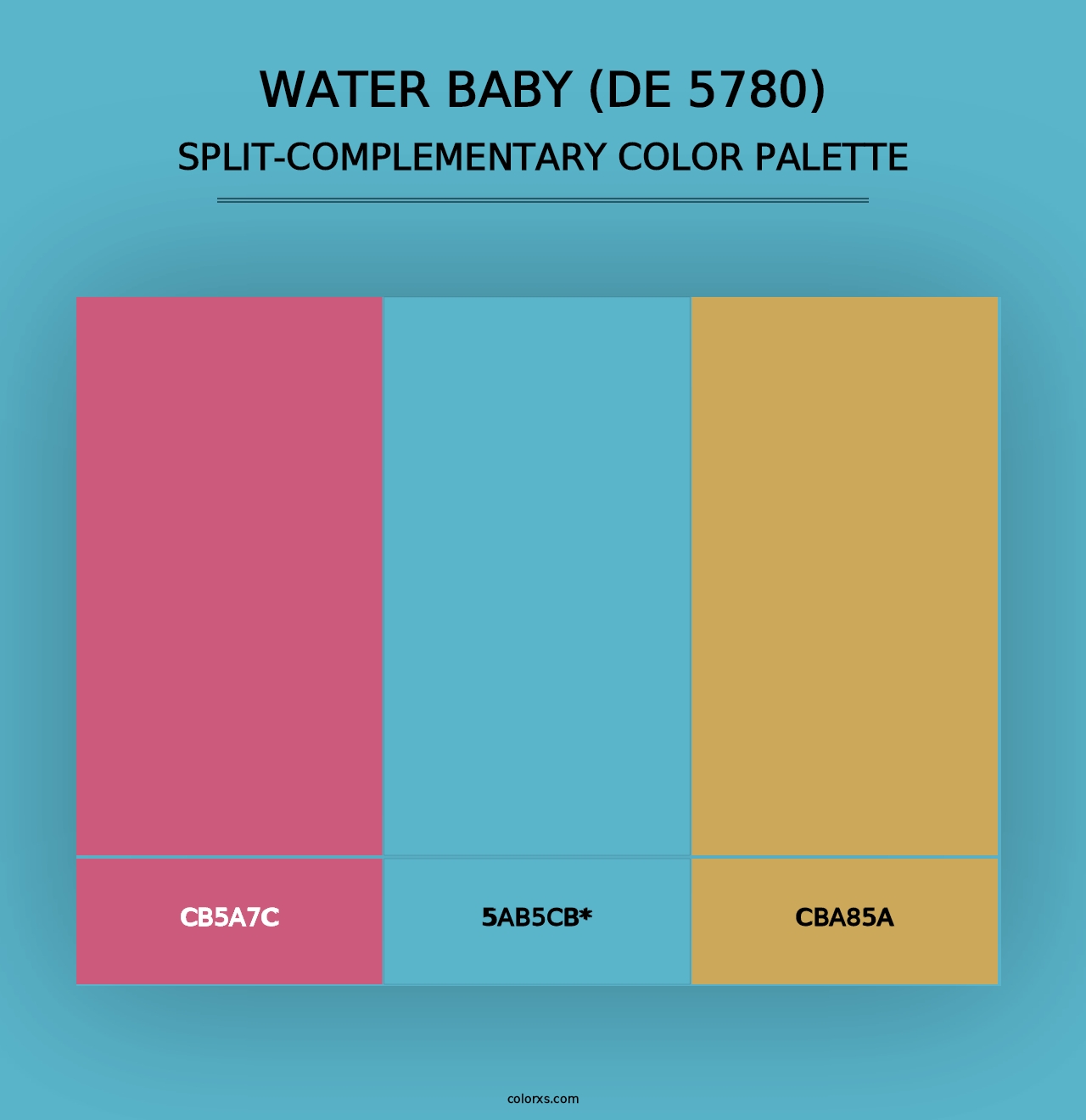 Water Baby (DE 5780) - Split-Complementary Color Palette