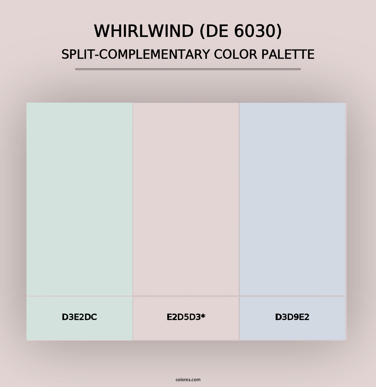 Whirlwind (DE 6030) - Split-Complementary Color Palette