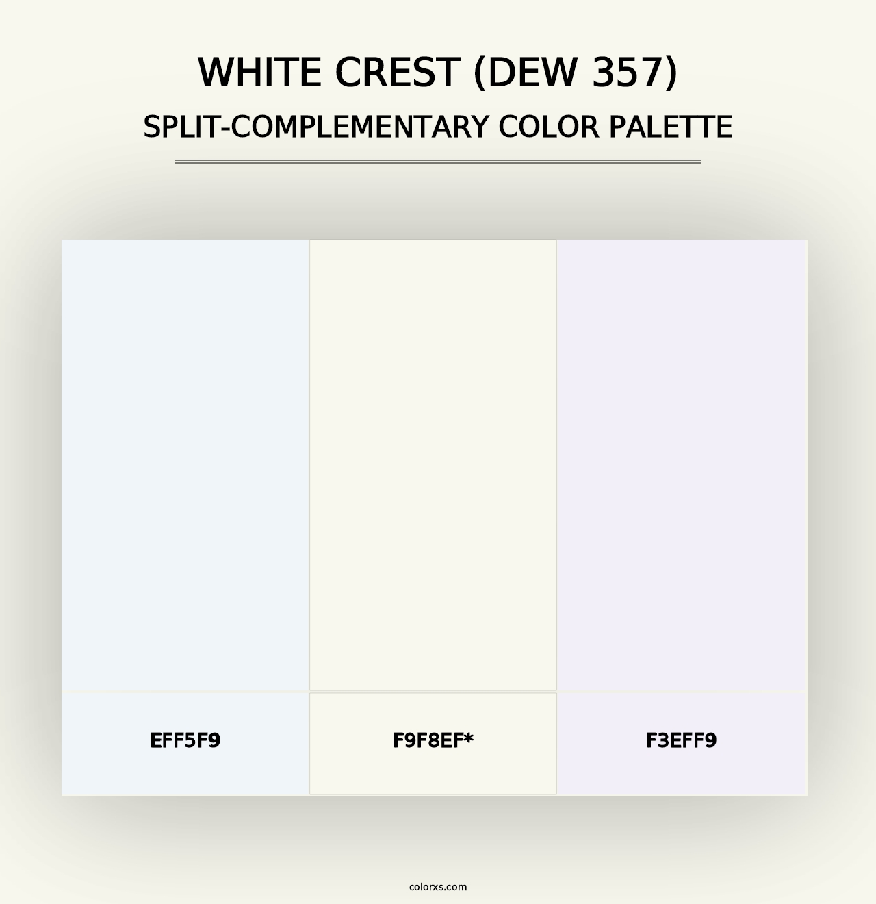 White Crest (DEW 357) - Split-Complementary Color Palette