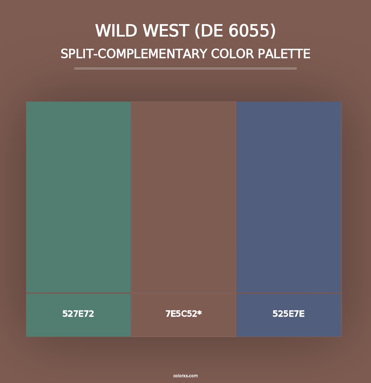 Wild West (DE 6055) - Split-Complementary Color Palette