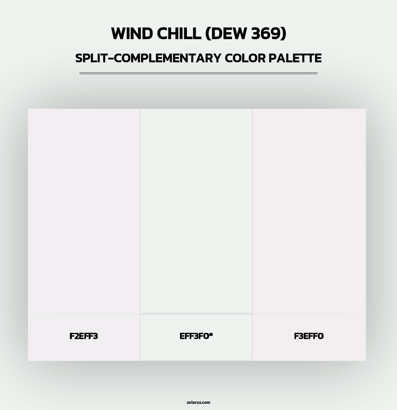 Wind Chill (DEW 369) - Split-Complementary Color Palette