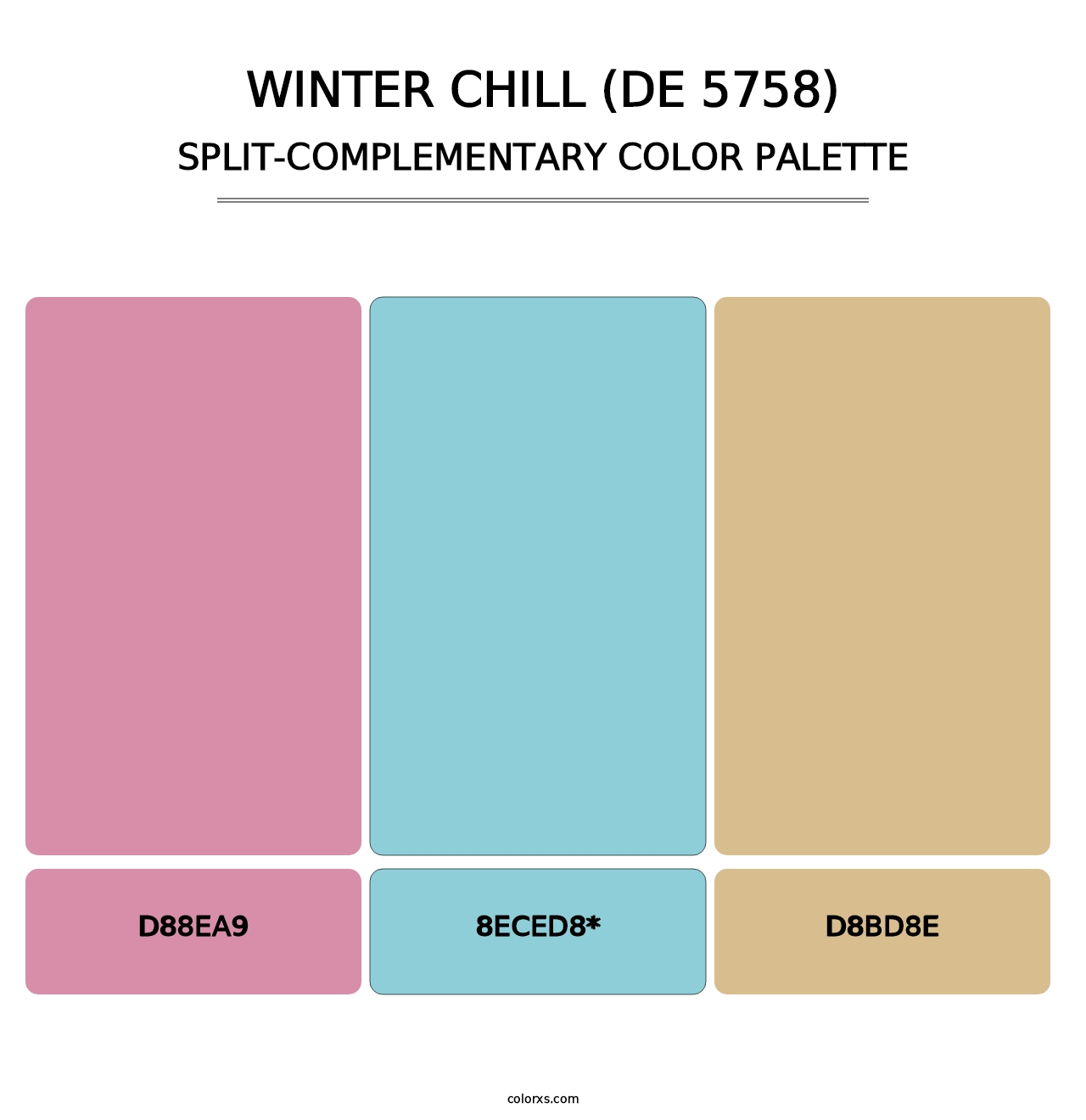 Winter Chill (DE 5758) - Split-Complementary Color Palette