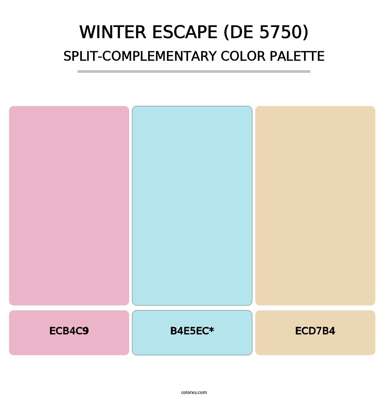 Winter Escape (DE 5750) - Split-Complementary Color Palette