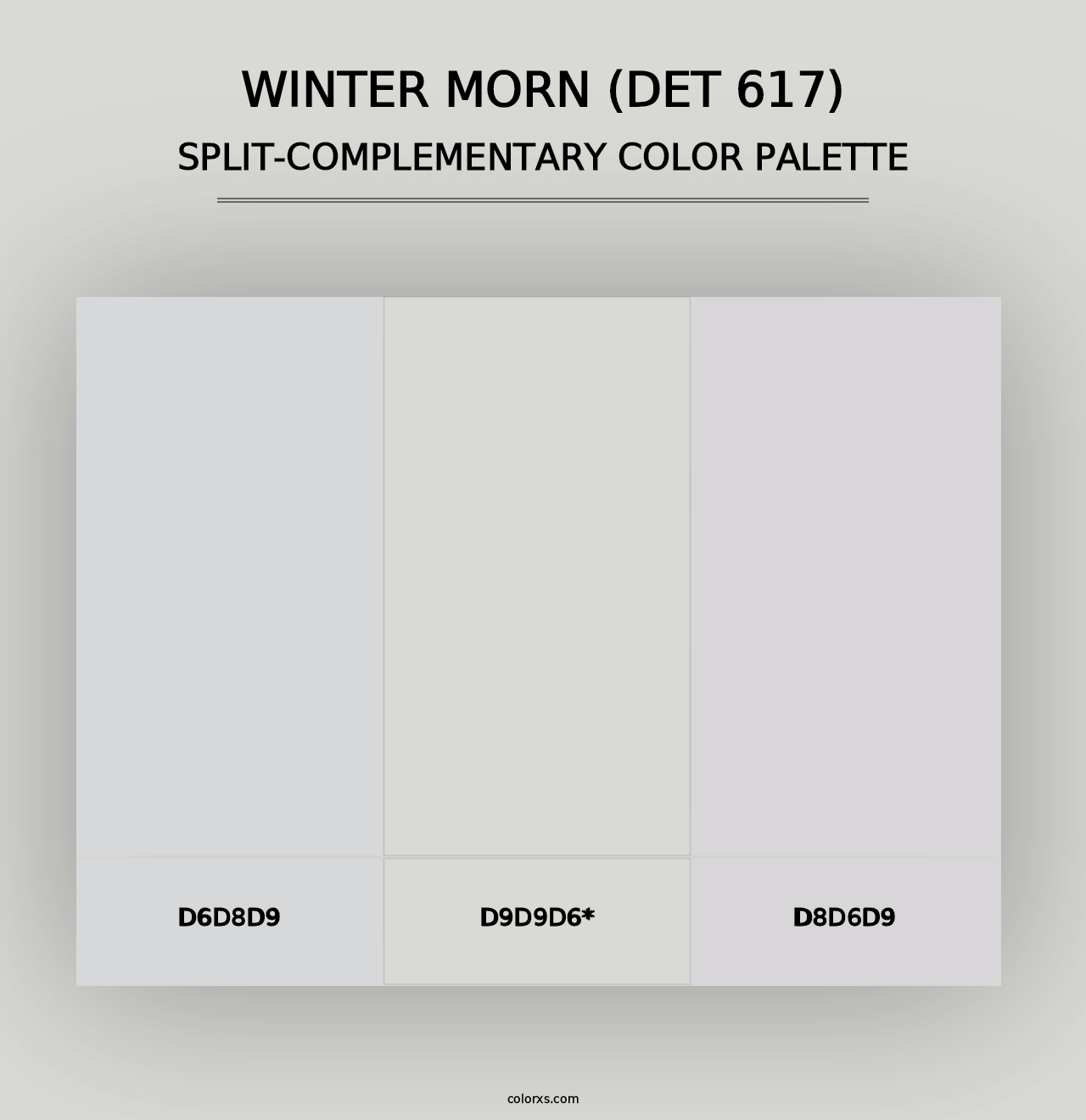 Winter Morn (DET 617) - Split-Complementary Color Palette