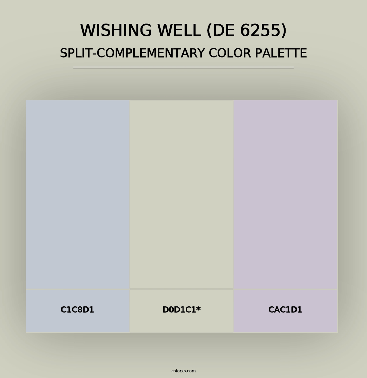 Wishing Well (DE 6255) - Split-Complementary Color Palette