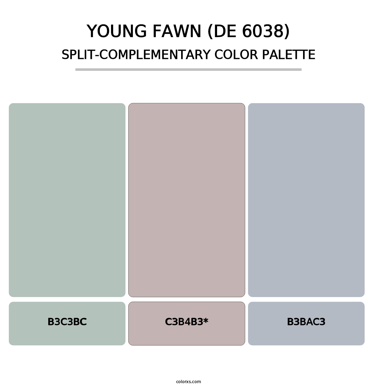 Young Fawn (DE 6038) - Split-Complementary Color Palette