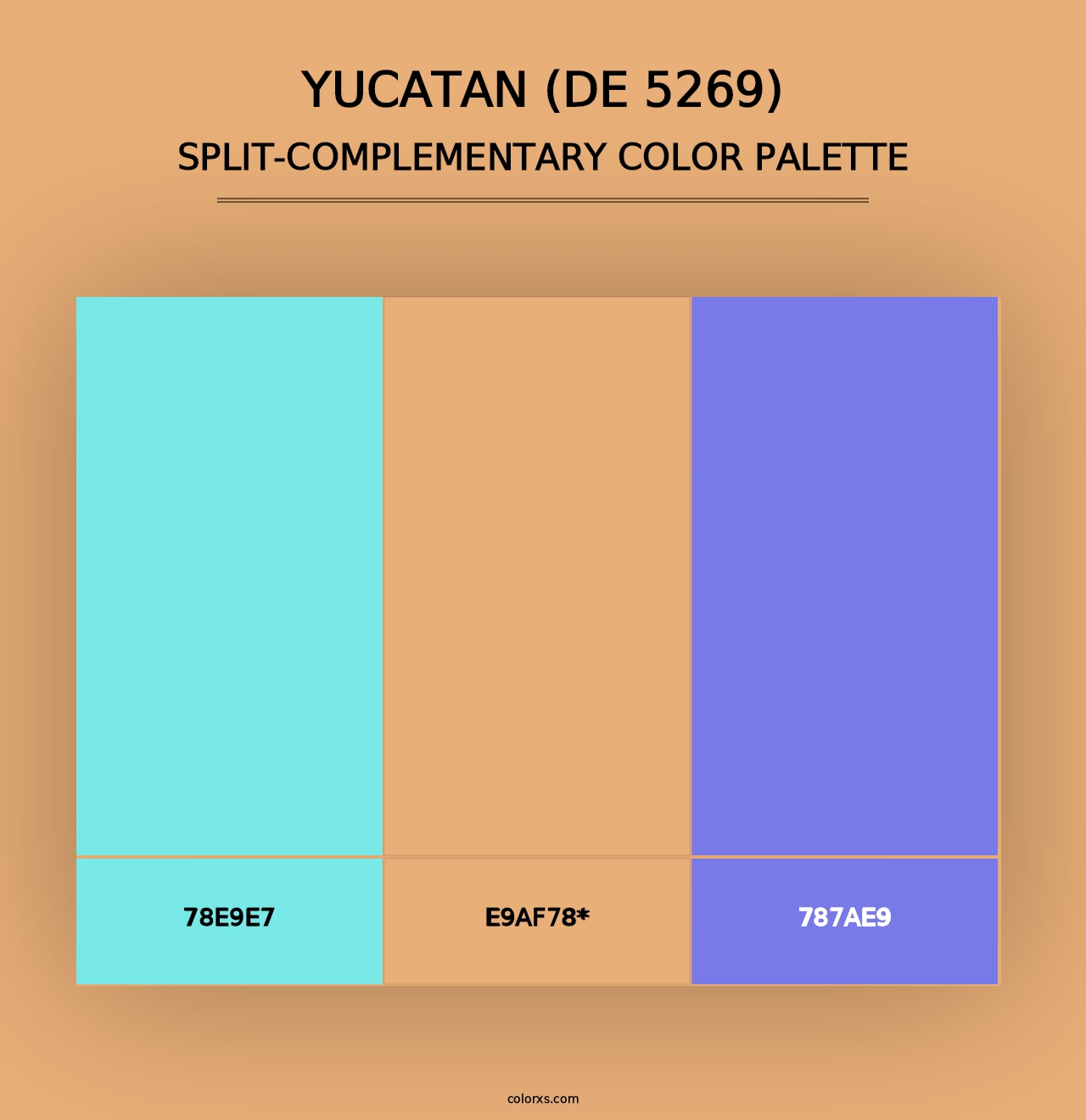 Yucatan (DE 5269) - Split-Complementary Color Palette