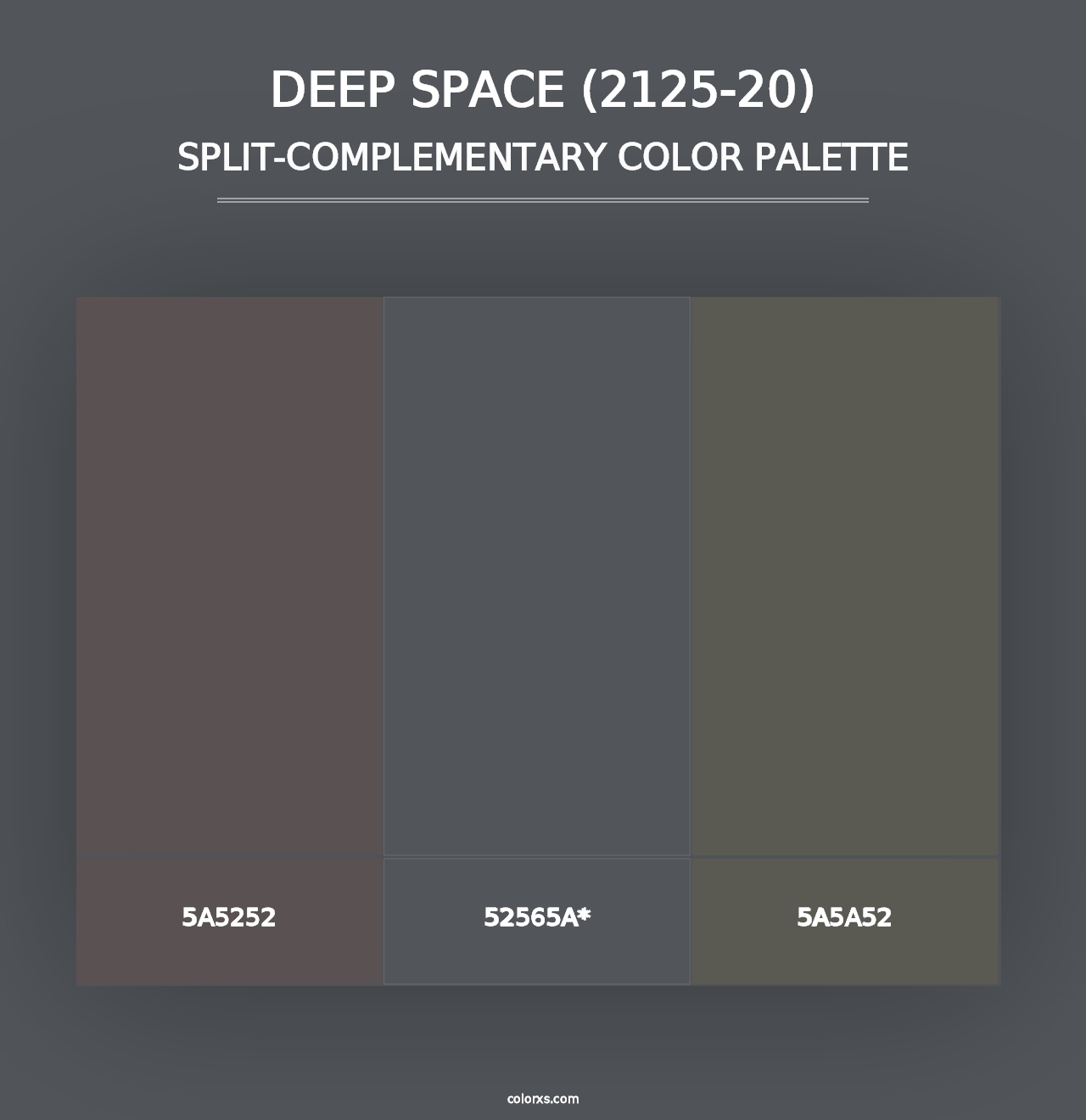 Deep Space (2125-20) - Split-Complementary Color Palette