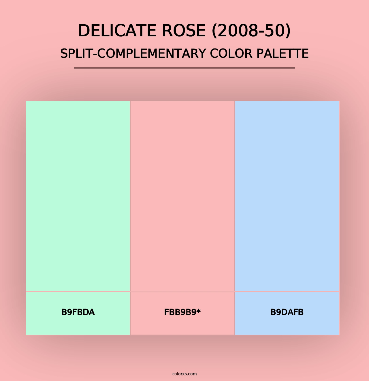 Delicate Rose (2008-50) - Split-Complementary Color Palette