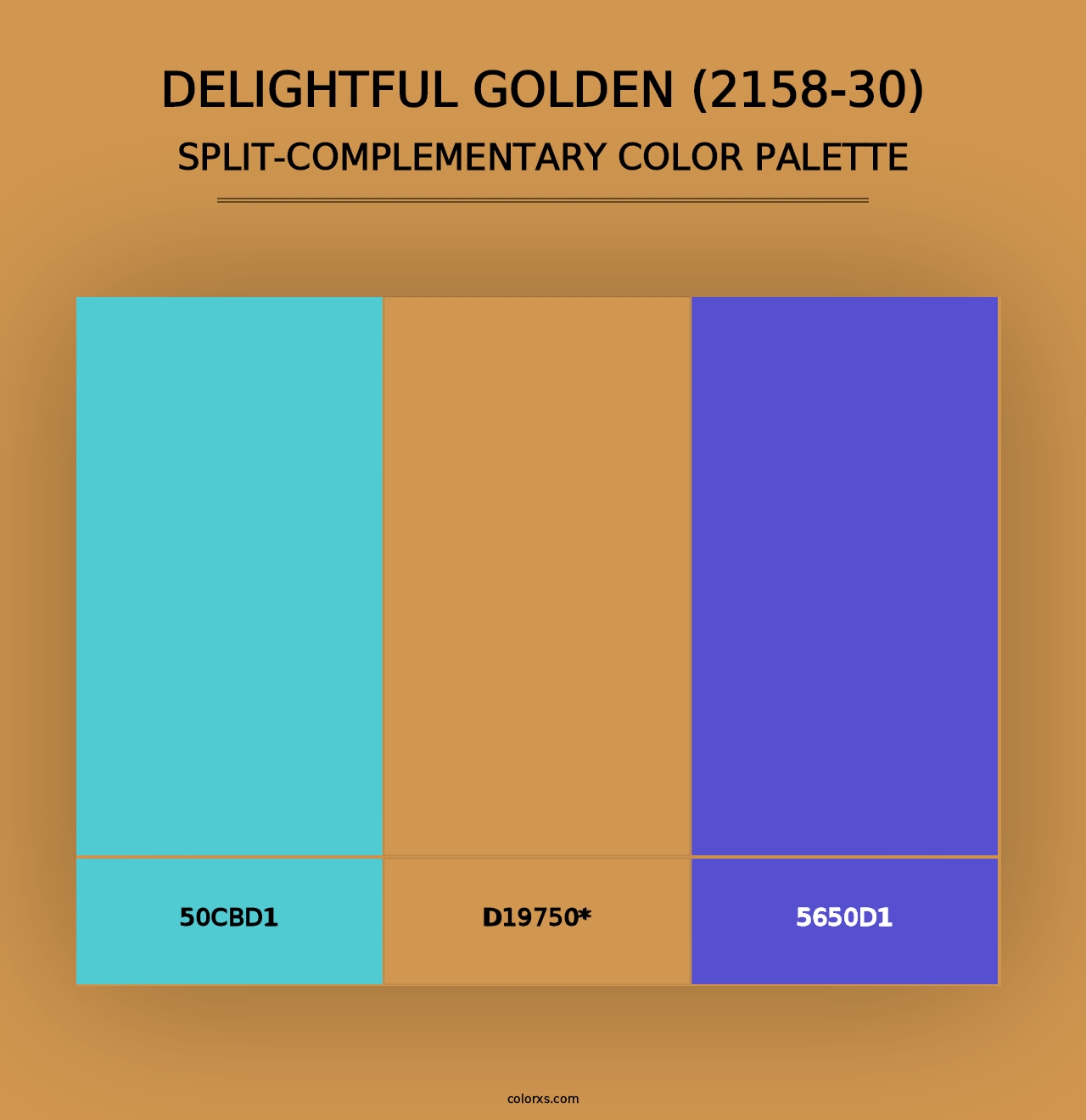 Delightful Golden (2158-30) - Split-Complementary Color Palette