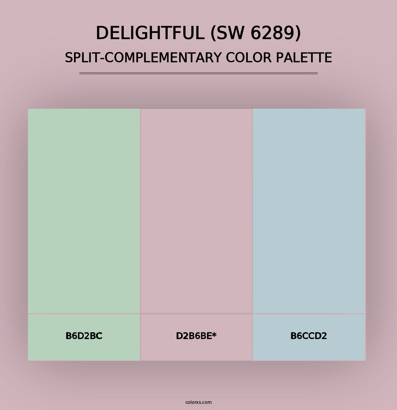 Delightful (SW 6289) - Split-Complementary Color Palette