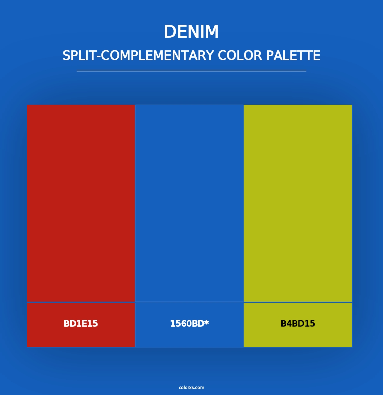 Denim - Split-Complementary Color Palette