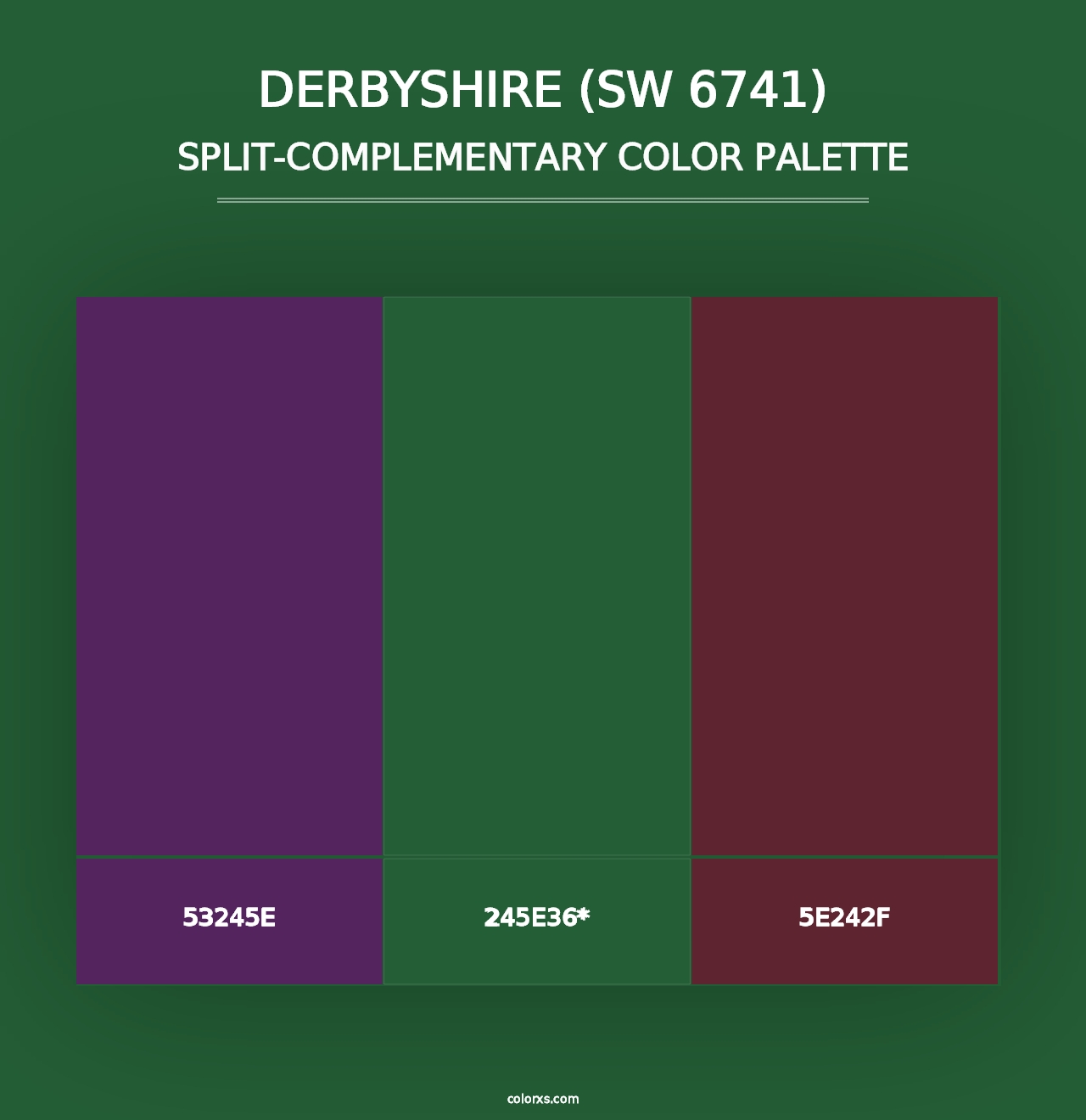 Derbyshire (SW 6741) - Split-Complementary Color Palette