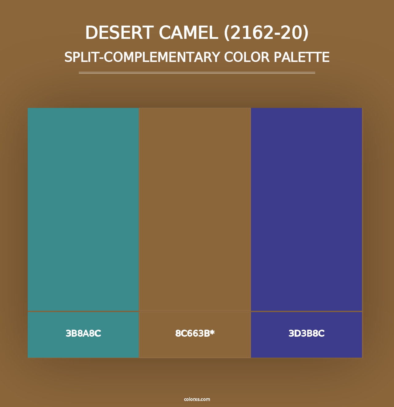 Desert Camel (2162-20) - Split-Complementary Color Palette