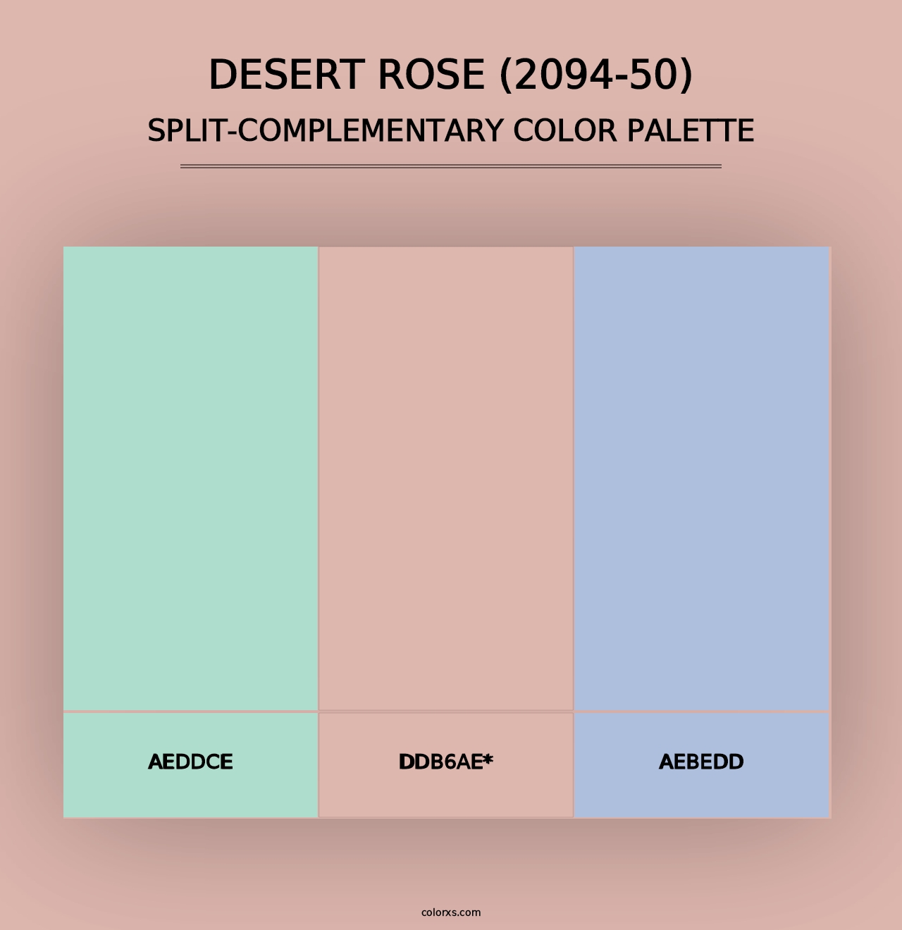 Desert Rose (2094-50) - Split-Complementary Color Palette