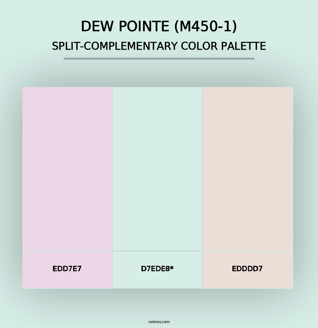 Dew Pointe (M450-1) - Split-Complementary Color Palette