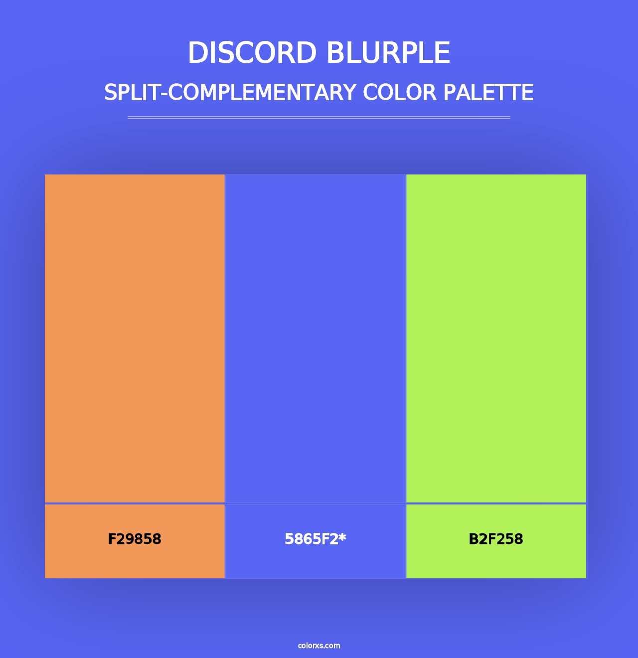 Discord Blurple - Split-Complementary Color Palette