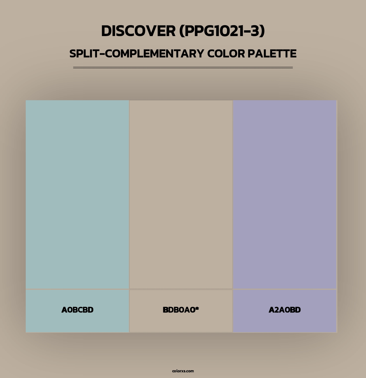 Discover (PPG1021-3) - Split-Complementary Color Palette