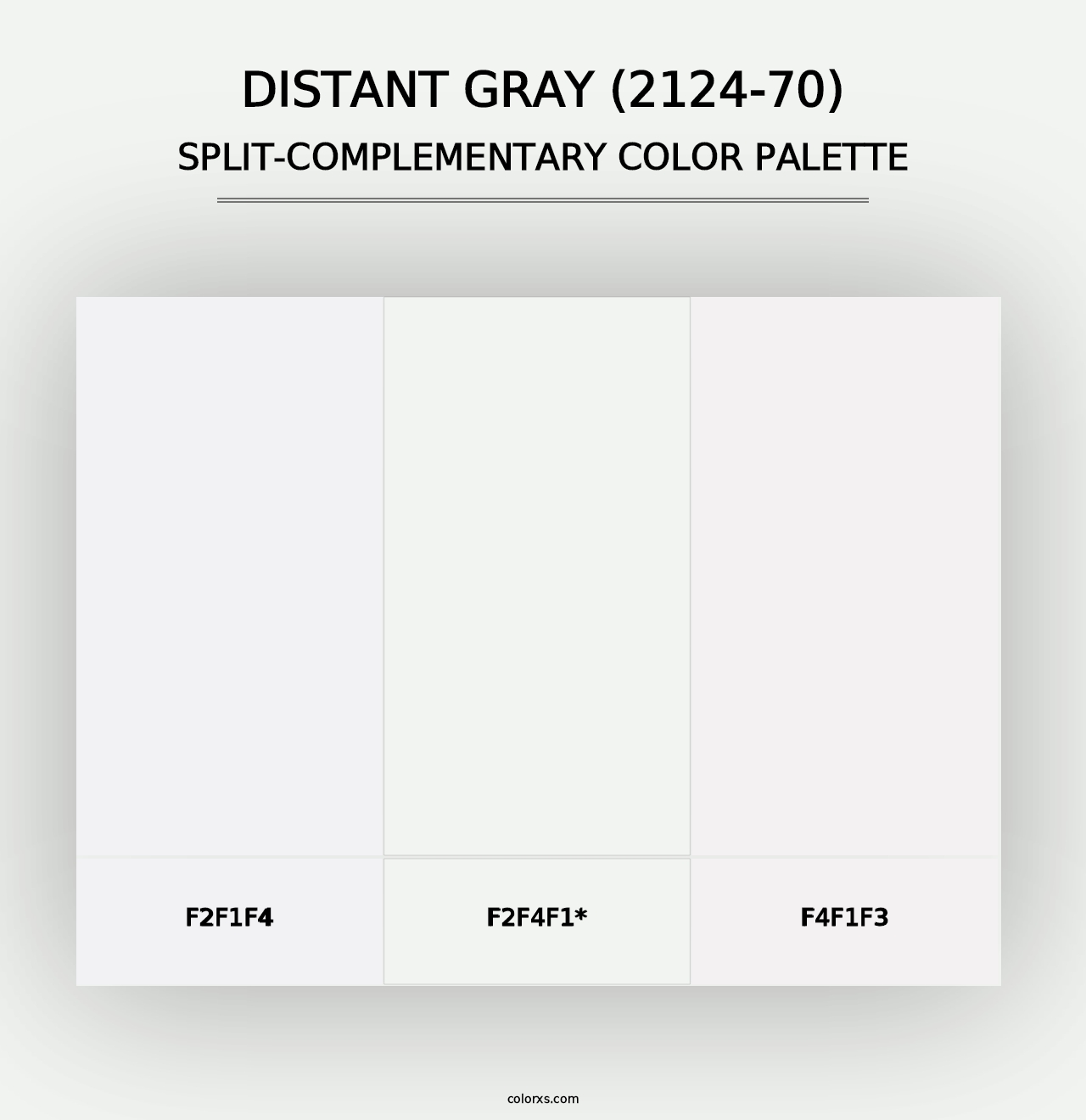 Benjamin Moore Distant Gray (2124-70) Paint coordinating colors and ...