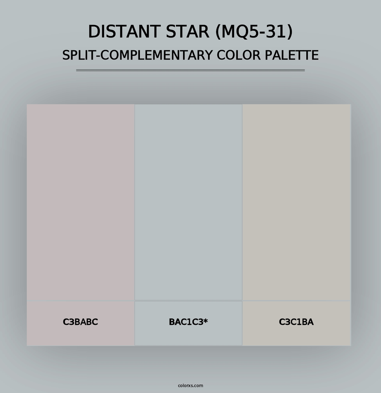 Distant Star (MQ5-31) - Split-Complementary Color Palette