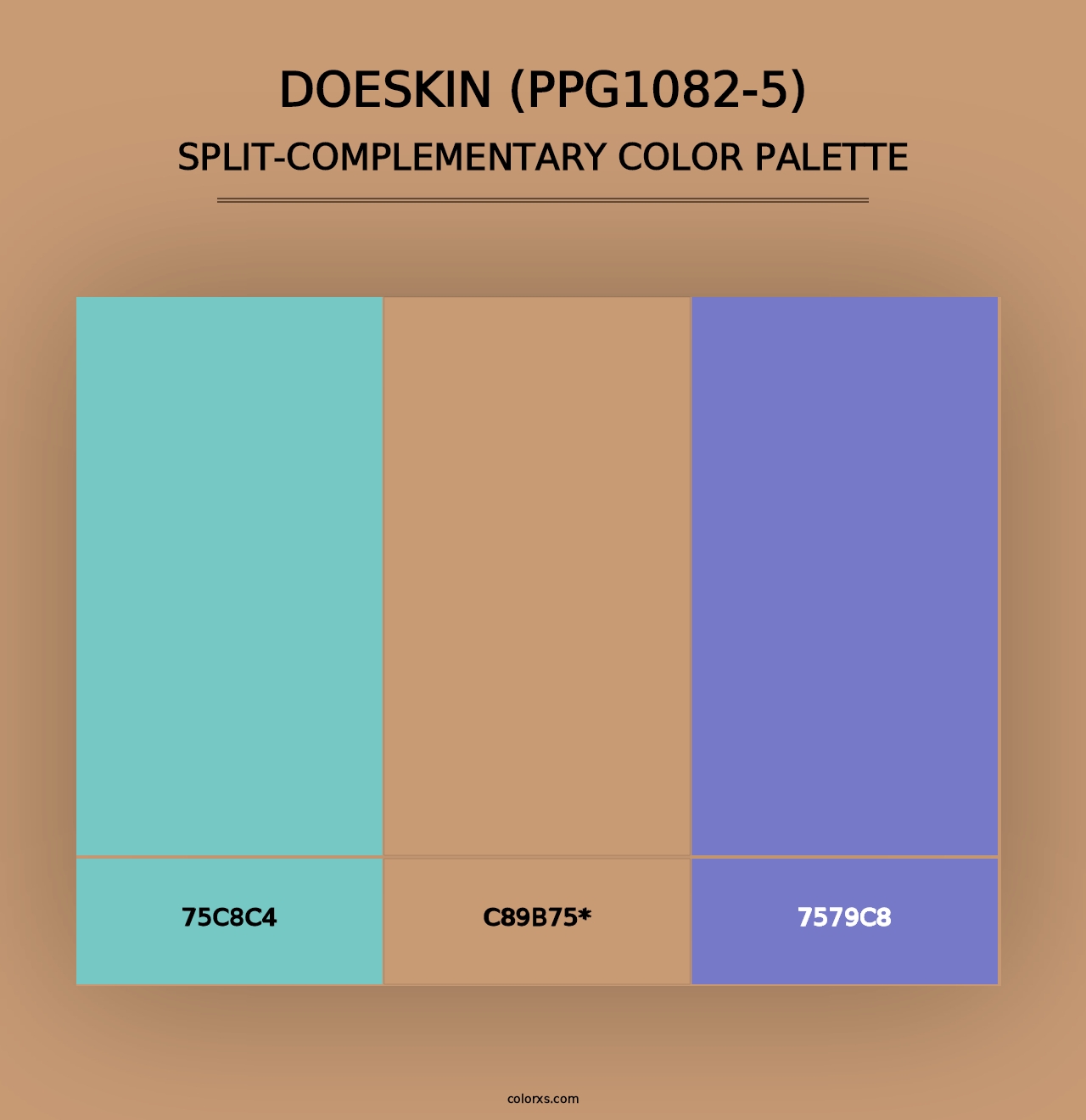 Doeskin (PPG1082-5) - Split-Complementary Color Palette