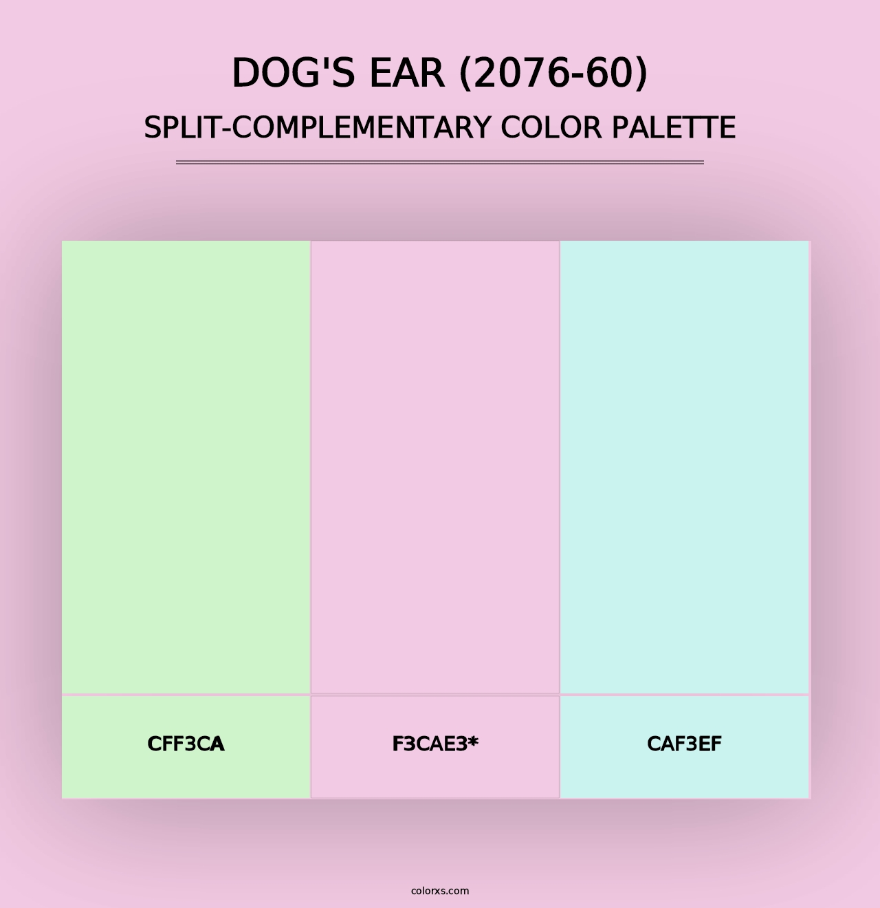 Dog's Ear (2076-60) - Split-Complementary Color Palette