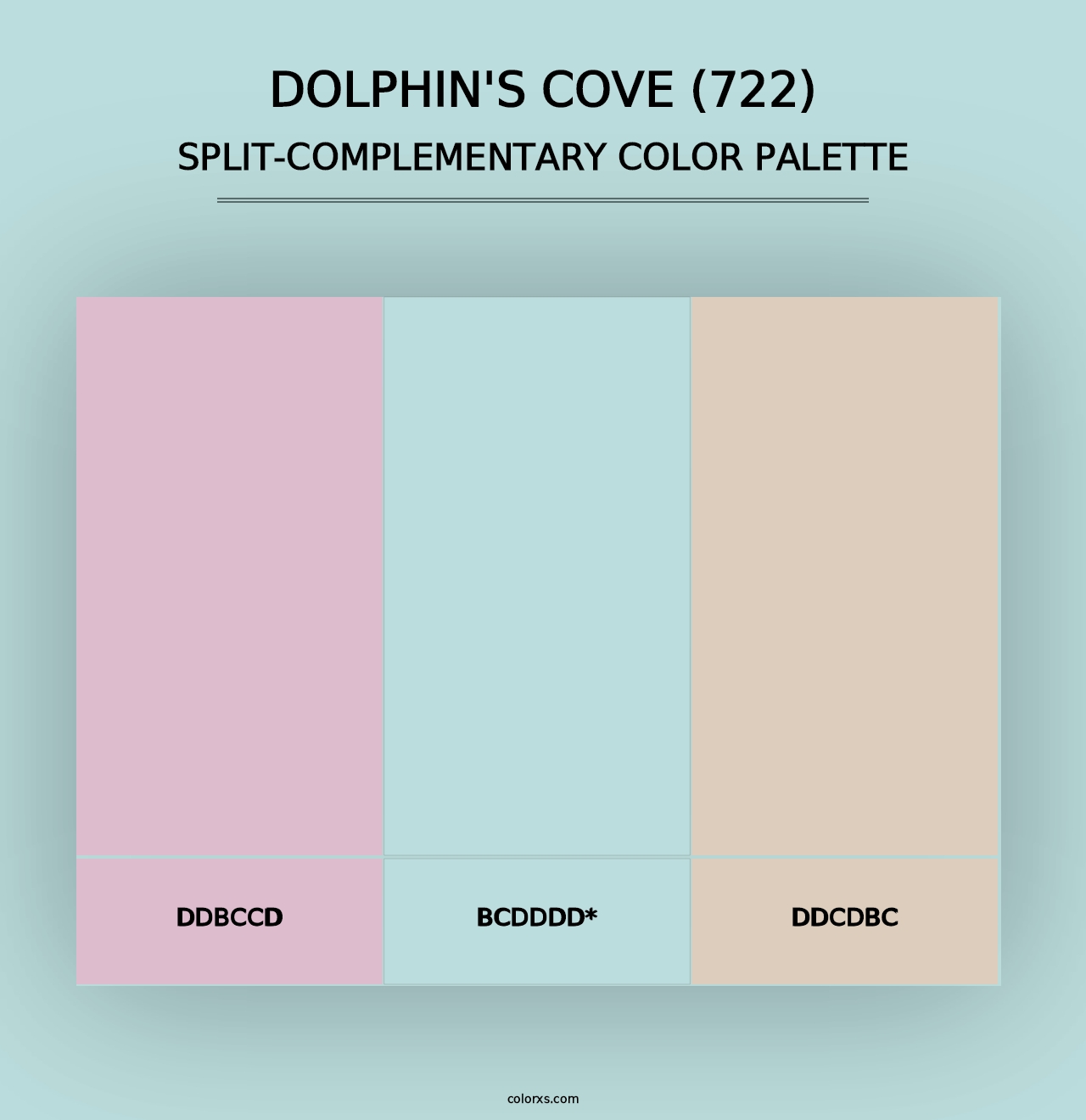 Dolphin's Cove (722) - Split-Complementary Color Palette