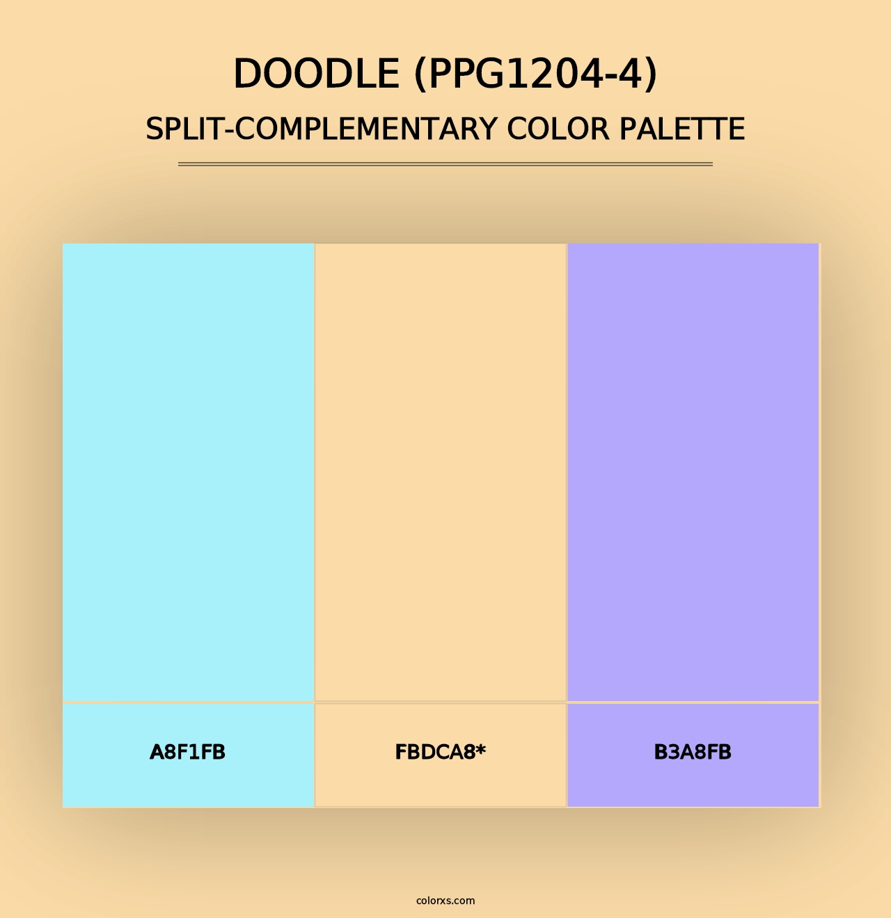 Doodle (PPG1204-4) - Split-Complementary Color Palette