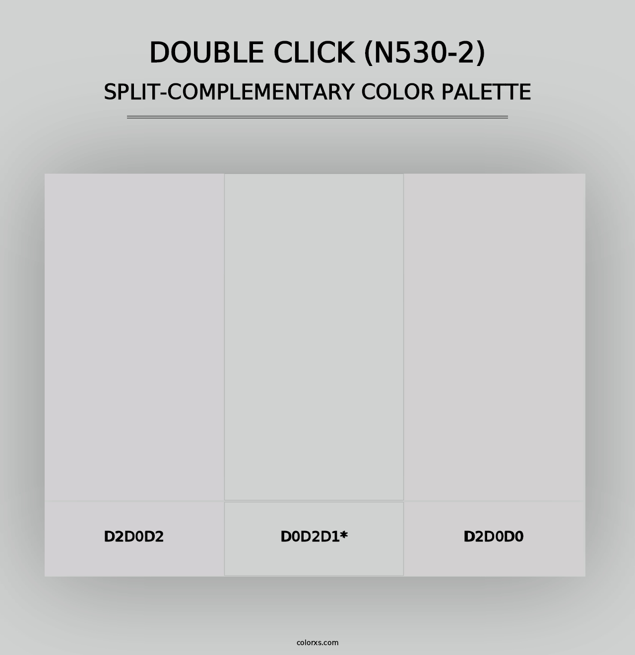 Double Click (N530-2) - Split-Complementary Color Palette