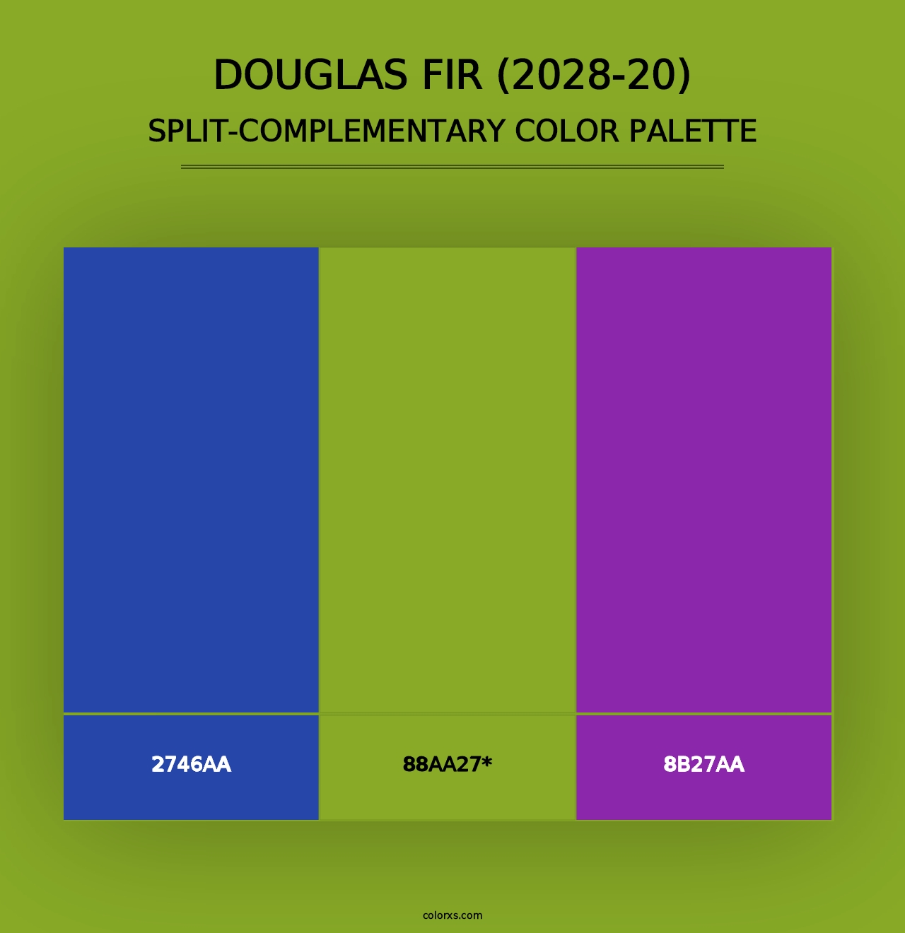 Douglas Fir (2028-20) - Split-Complementary Color Palette