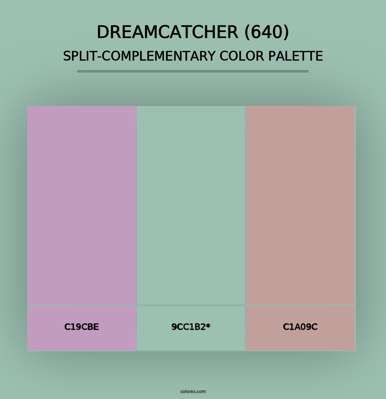 Dreamcatcher (640) - Split-Complementary Color Palette