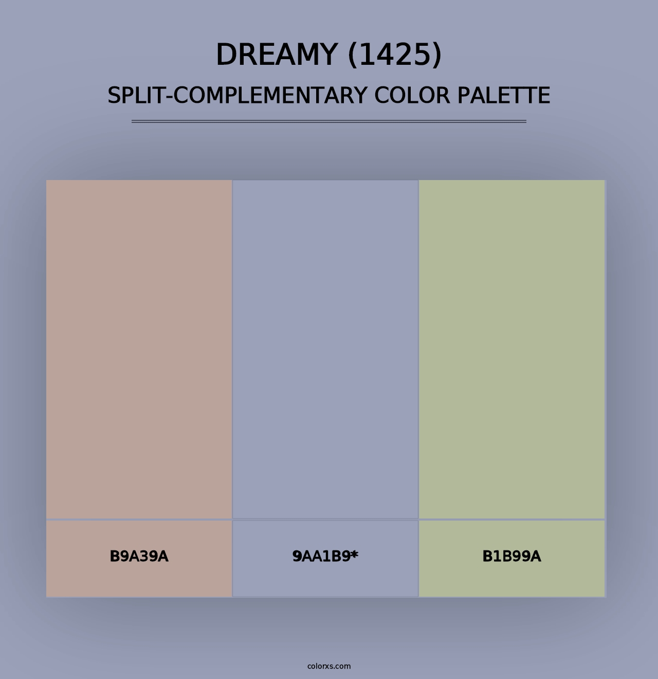 Dreamy (1425) - Split-Complementary Color Palette