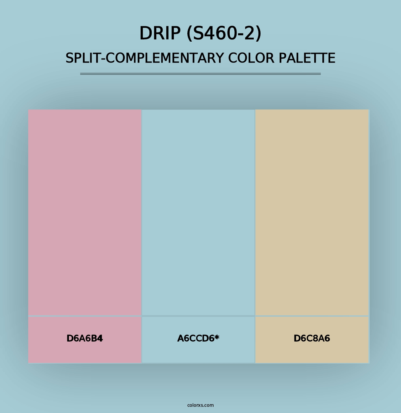 Drip (S460-2) - Split-Complementary Color Palette