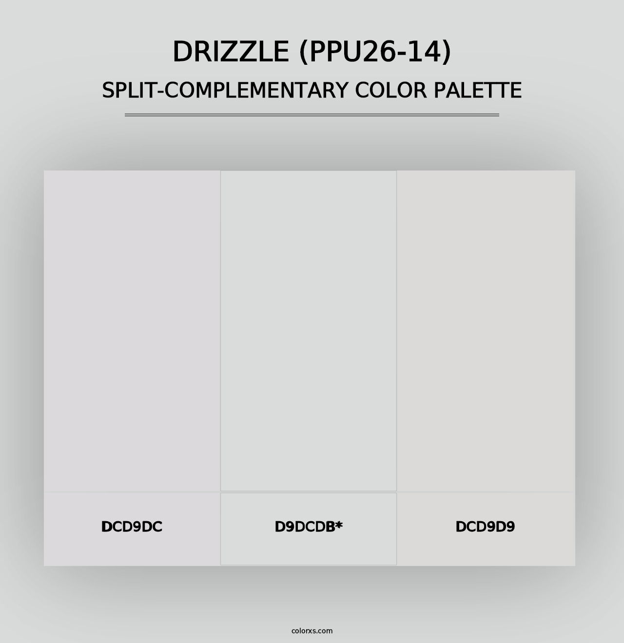 Drizzle (PPU26-14) - Split-Complementary Color Palette