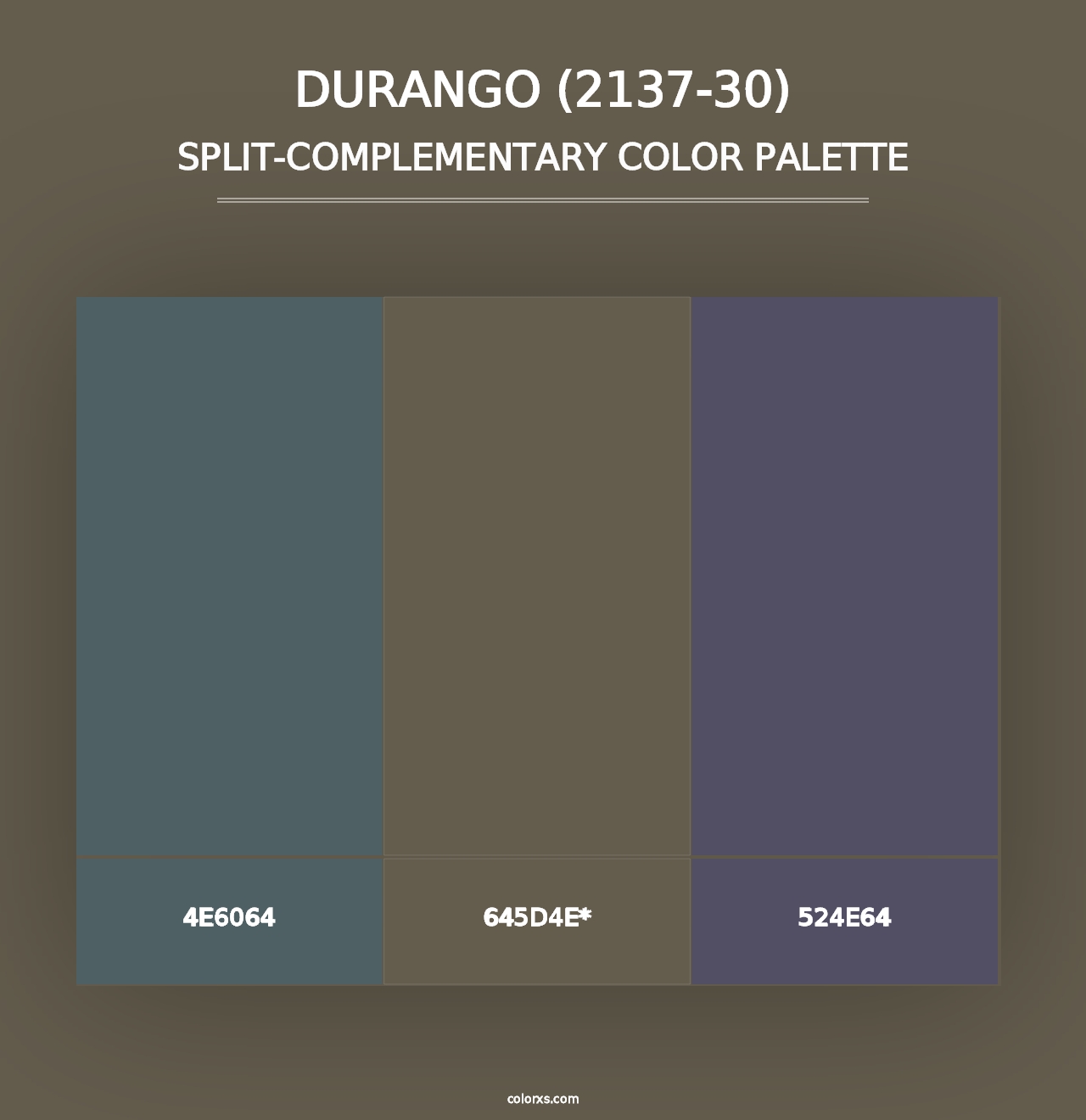 Durango (2137-30) - Split-Complementary Color Palette