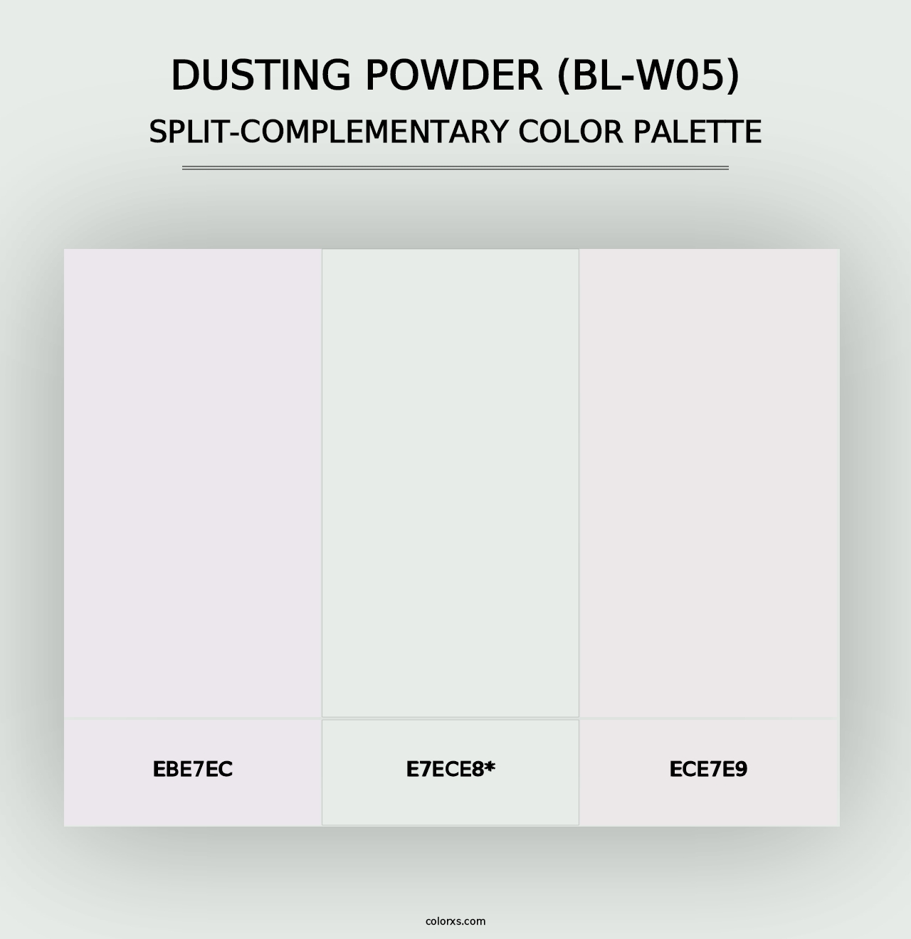 Dusting Powder (BL-W05) - Split-Complementary Color Palette