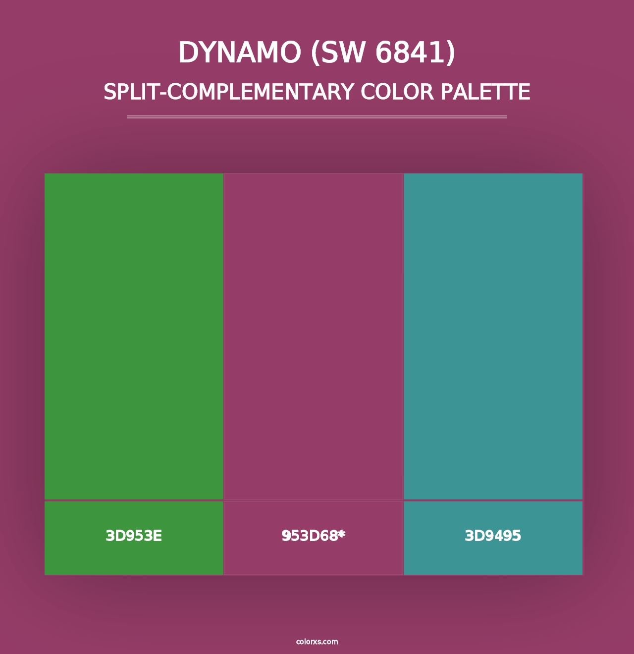 Dynamo (SW 6841) - Split-Complementary Color Palette