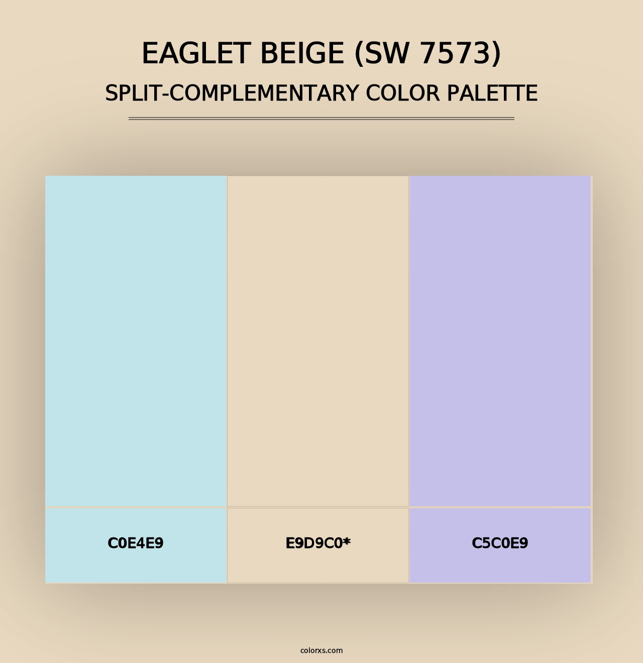 Eaglet Beige (SW 7573) - Split-Complementary Color Palette