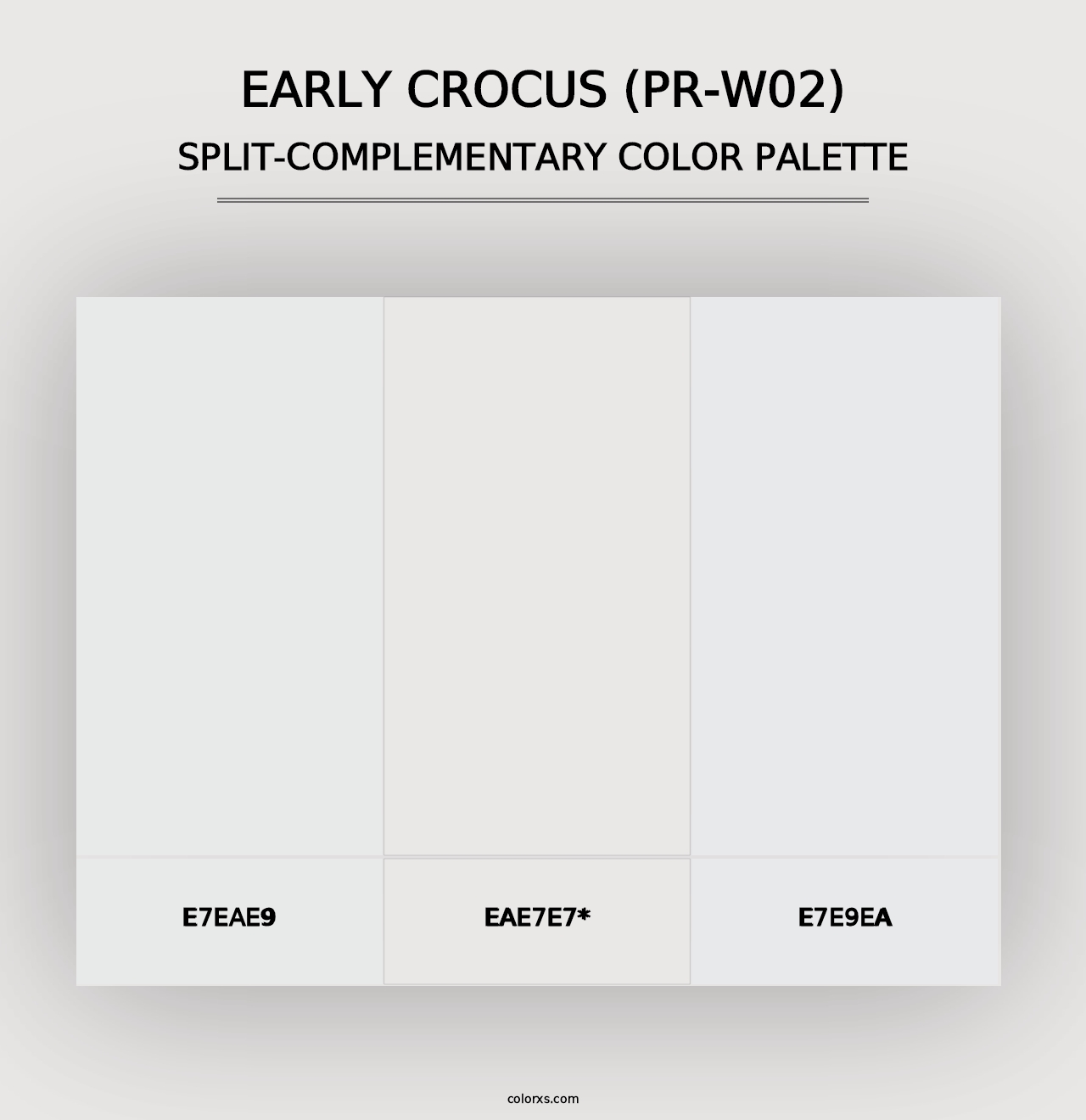 Early Crocus (PR-W02) - Split-Complementary Color Palette