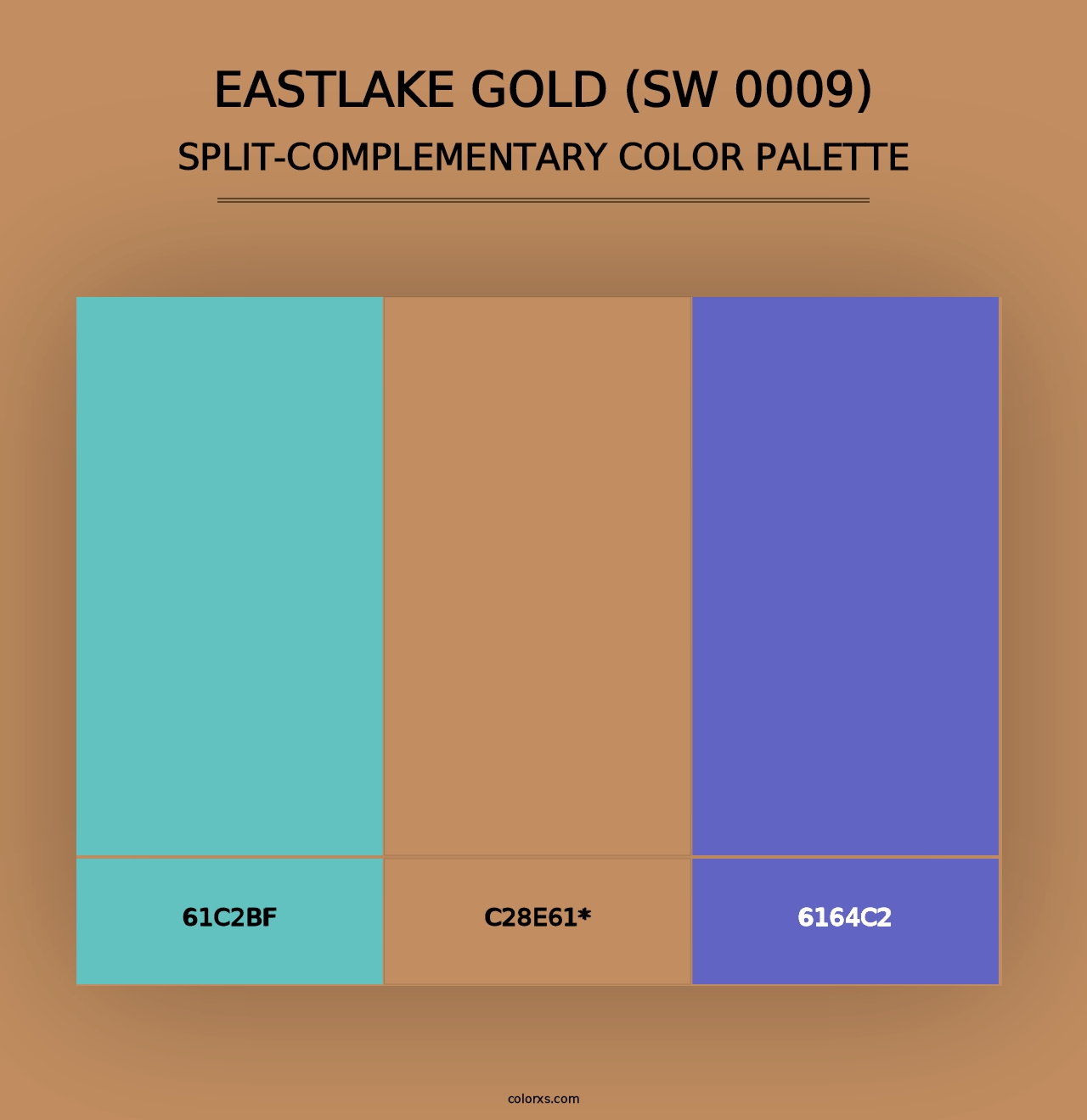 Eastlake Gold (SW 0009) - Split-Complementary Color Palette