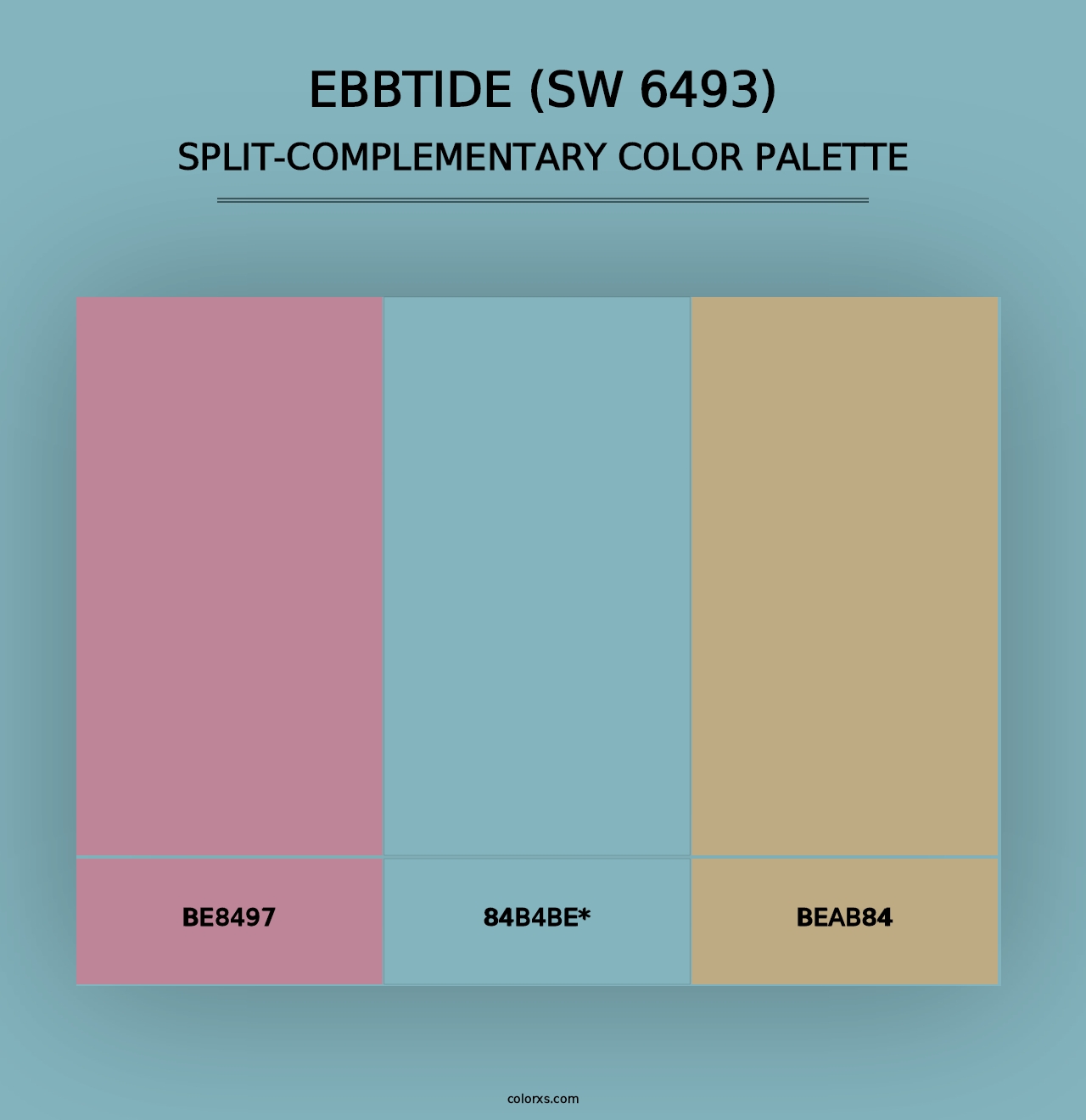 Ebbtide (SW 6493) - Split-Complementary Color Palette