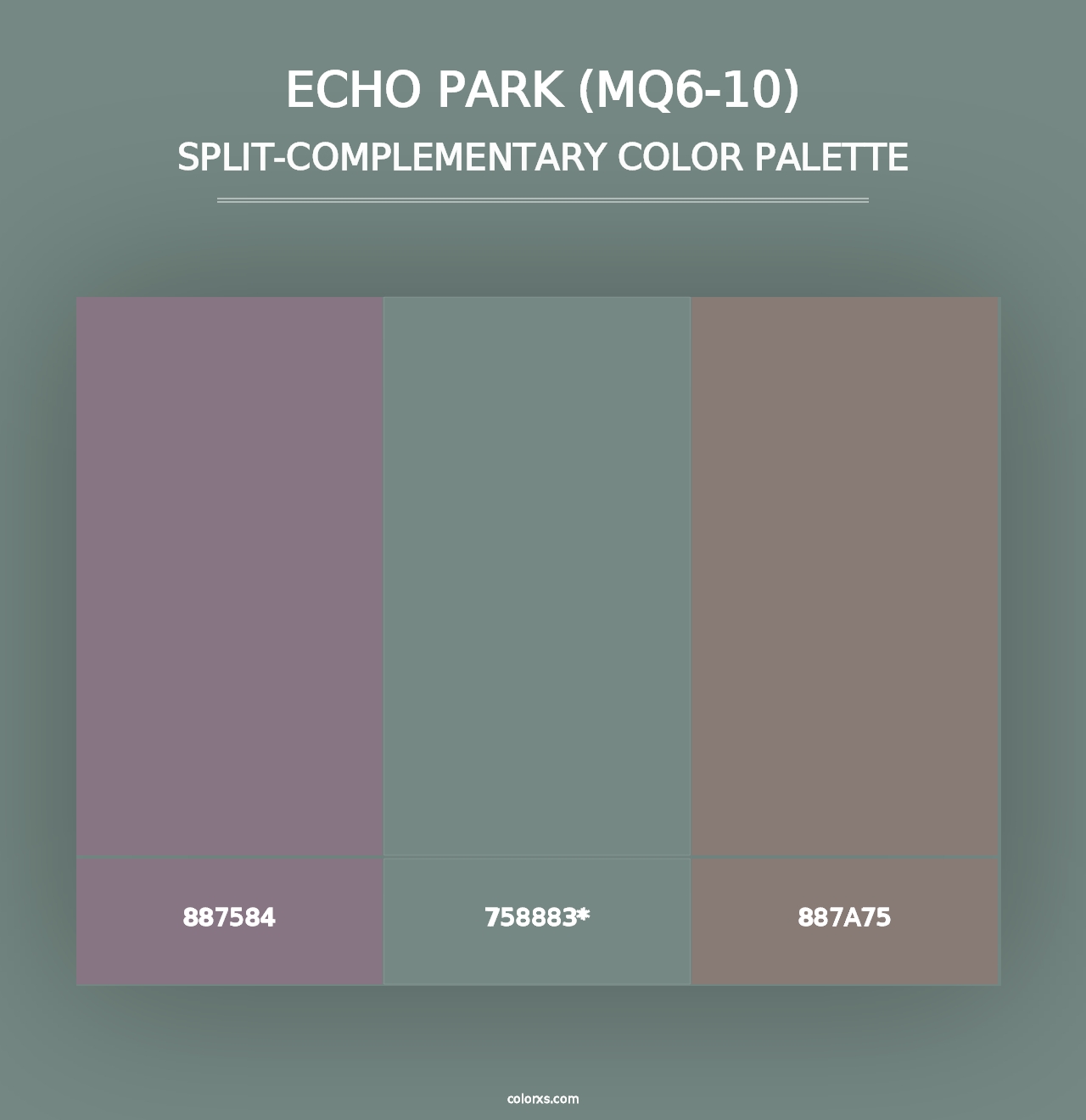 Echo Park (MQ6-10) - Split-Complementary Color Palette