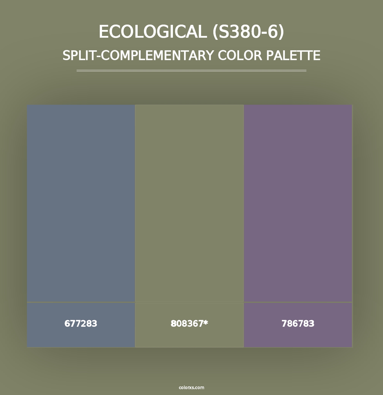 Ecological (S380-6) - Split-Complementary Color Palette