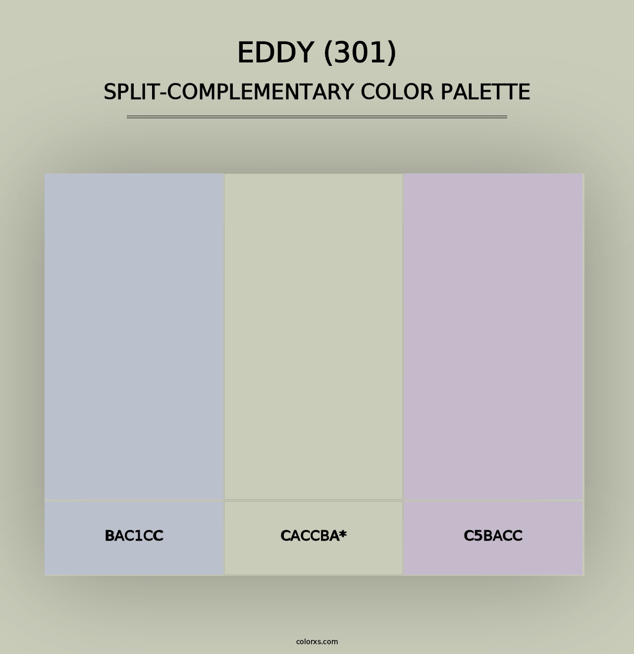 Eddy (301) - Split-Complementary Color Palette