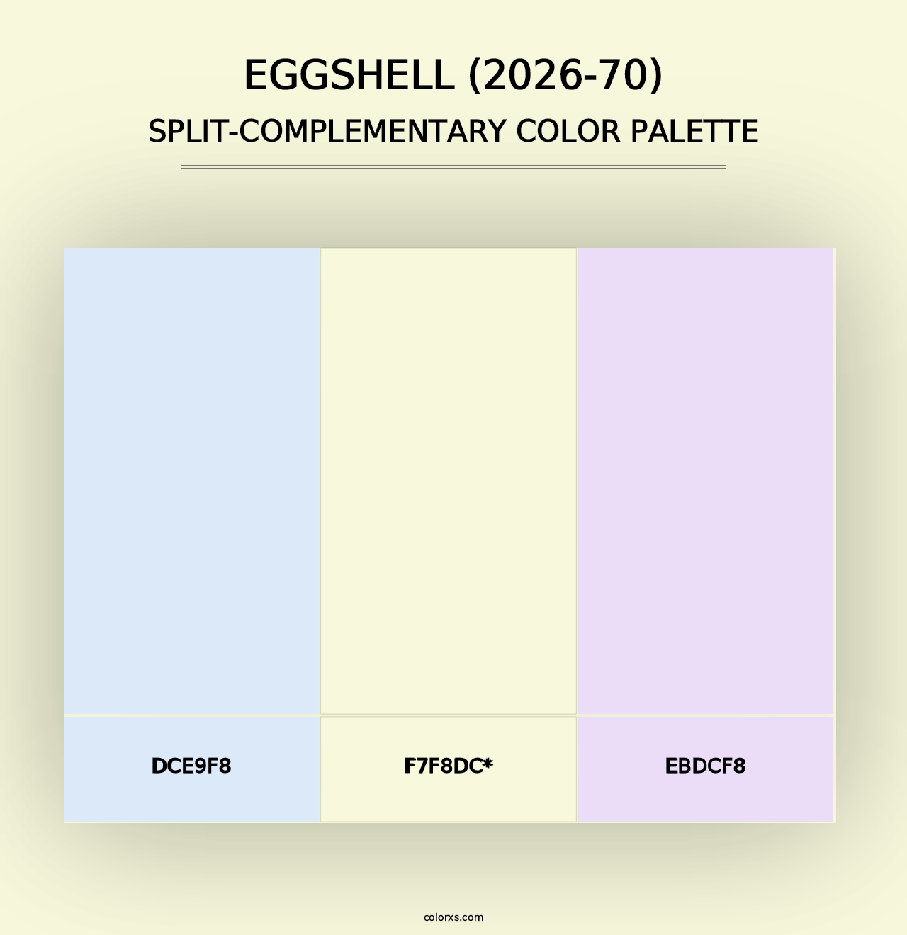 Eggshell (2026-70) - Split-Complementary Color Palette